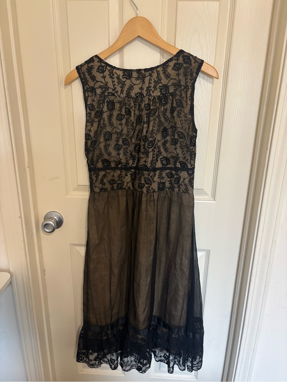 Hale Bob Embroidered Mesh Lace Dress Overlay Boho homecoming night out evening - Picture 7 of 7